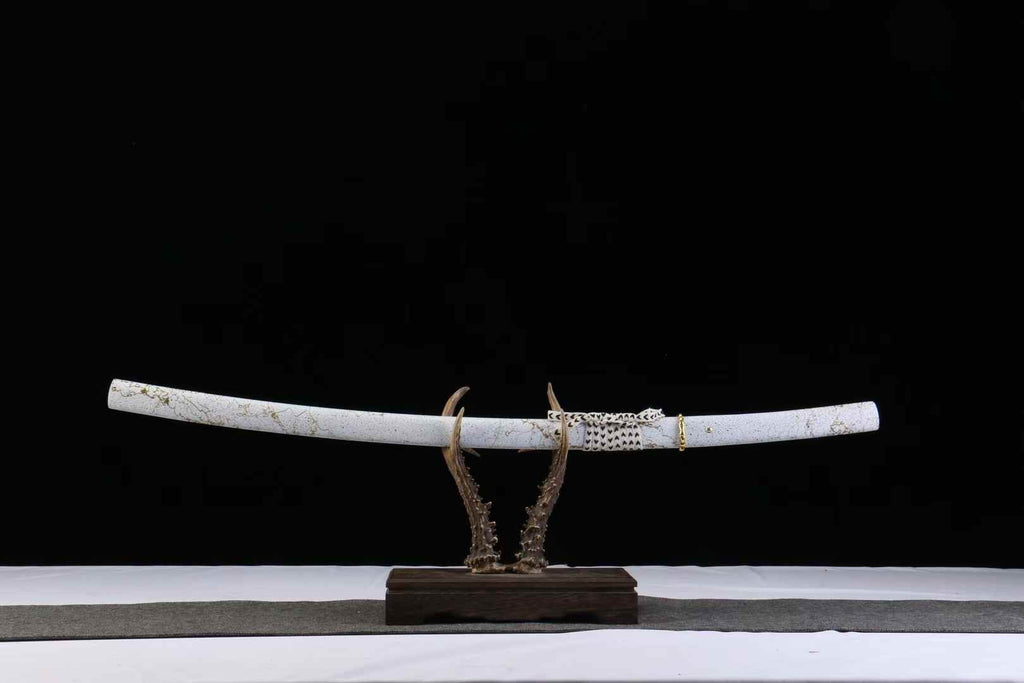 Ghost of Yōtei Katana Handmade 1065 Carbon Steel Samurai Sword Full Tang Battle Ready