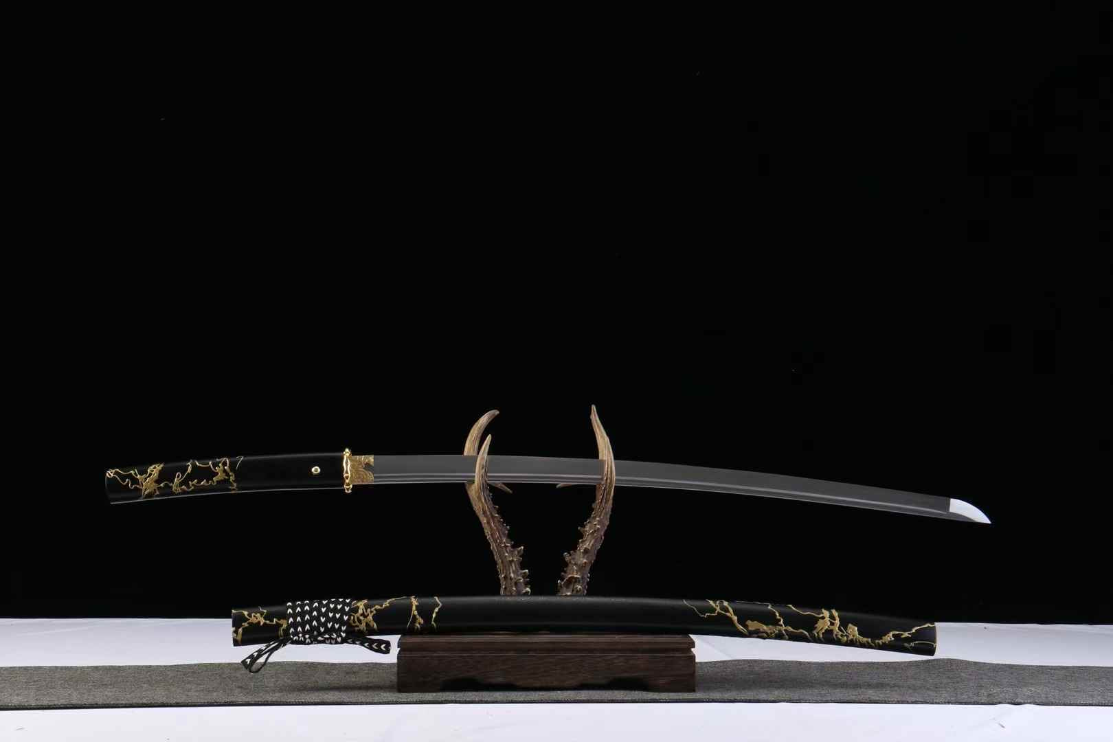Ghost of Yōtei Katana Handmade 1065 Carbon Steel Samurai Sword Full Tang Battle Ready