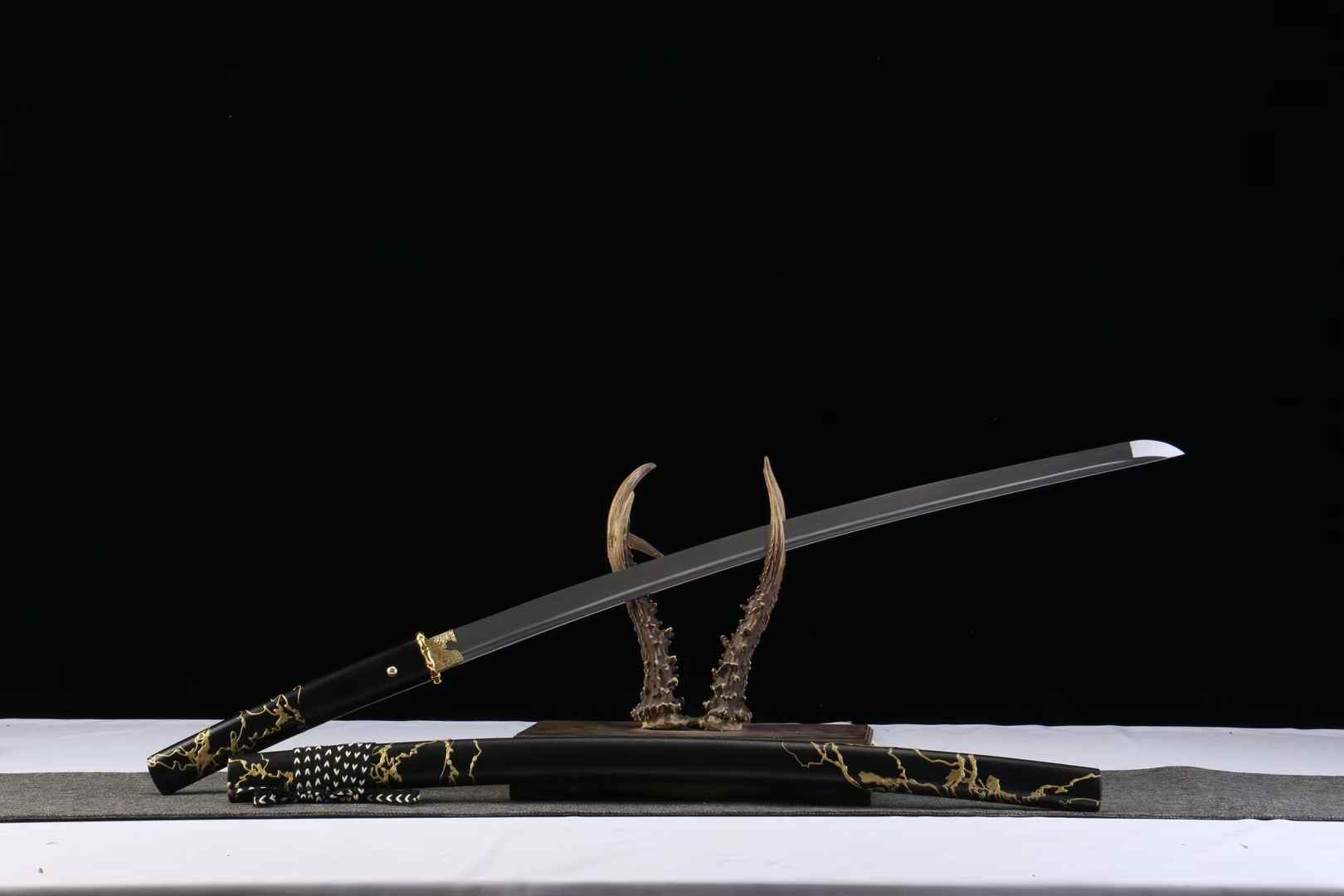 Ghost of Yōtei Katana Handmade 1065 Carbon Steel Samurai Sword Full Tang Battle Ready