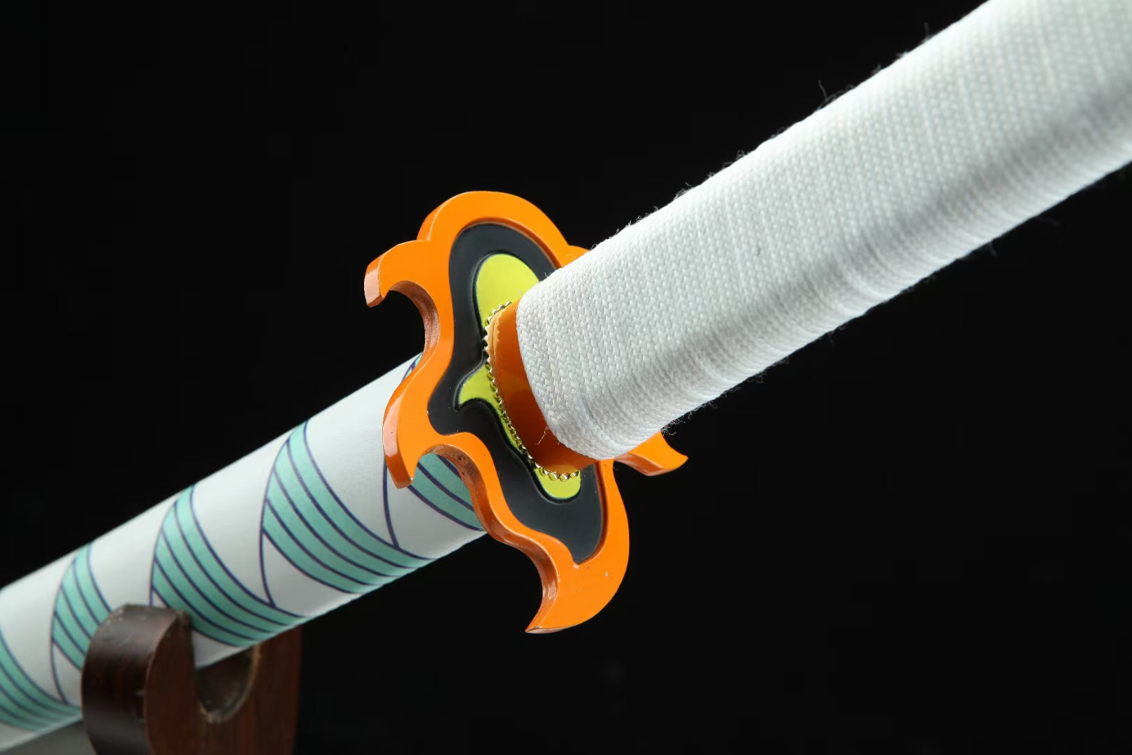 Demon Slayer Rengoku Sword Replica Flame Breathing Nichirin Katana Anime Sword 1045 Carbon Steel(Sharp)
