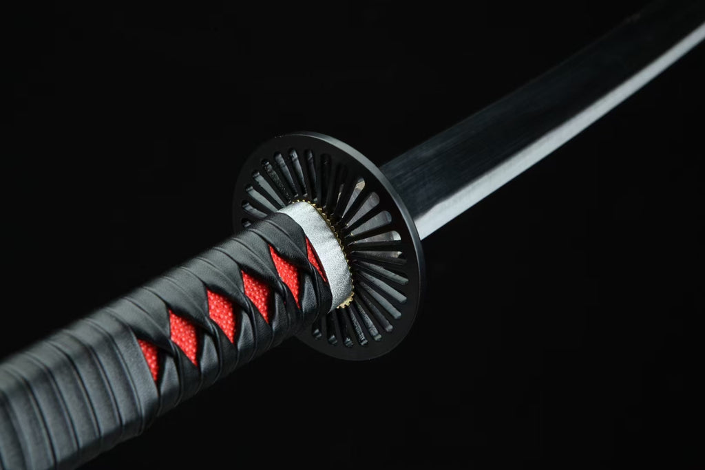 Demon Slayer Tanjiro Sword Black Blade Nichirin Katana Replica 1045 Carbon Steel