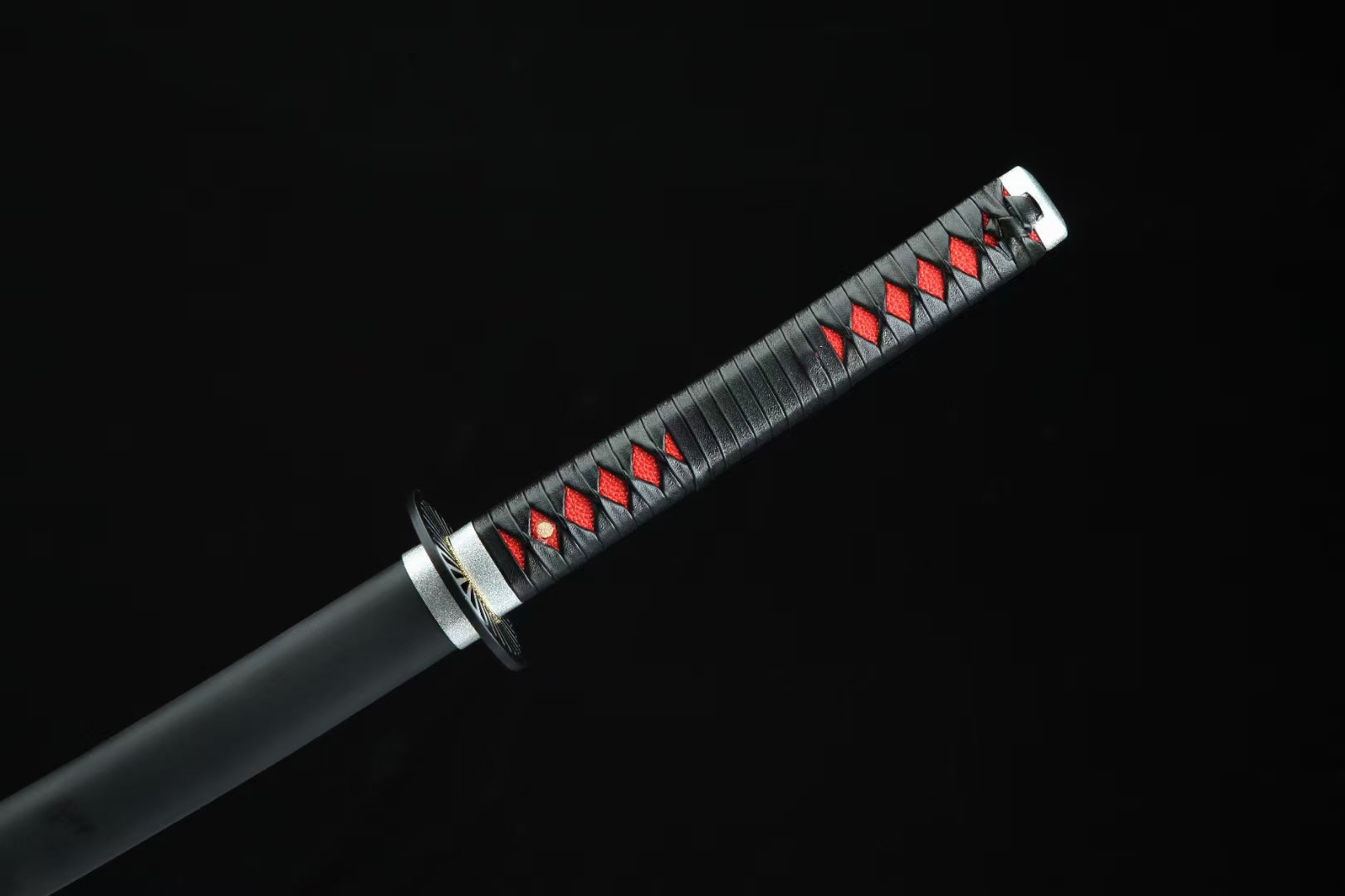 Demon Slayer Tanjiro Sword Black Blade Nichirin Katana Replica 1045 Carbon Steel