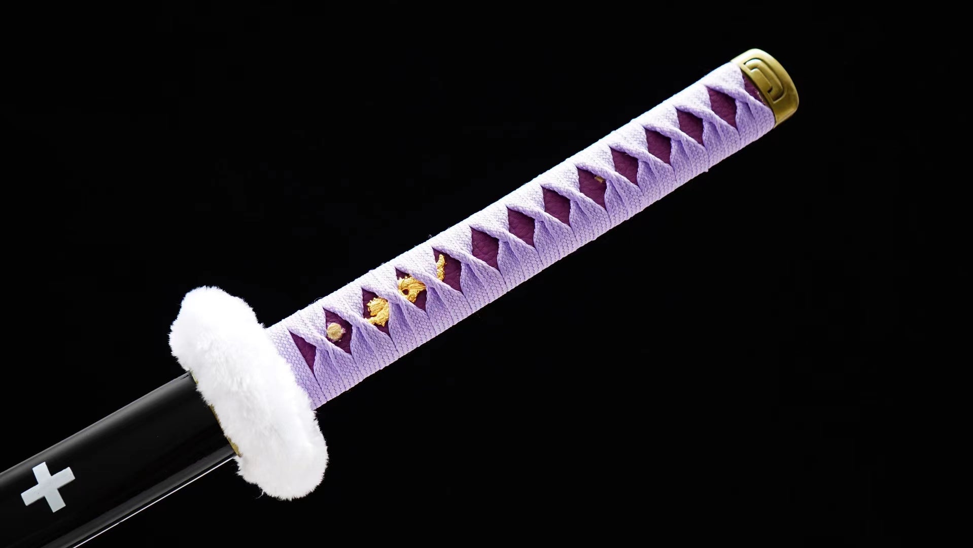 One Piece Trafalgar Law Kikoku Sword Surgeon of Death Purple Anime Odachi Replica 1045 Carbon Steel(Sharp)