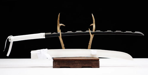 Demon Slayer Inosuke Sword Serrated Nichirin Katana 1045 Carbon Steel(Sharp)