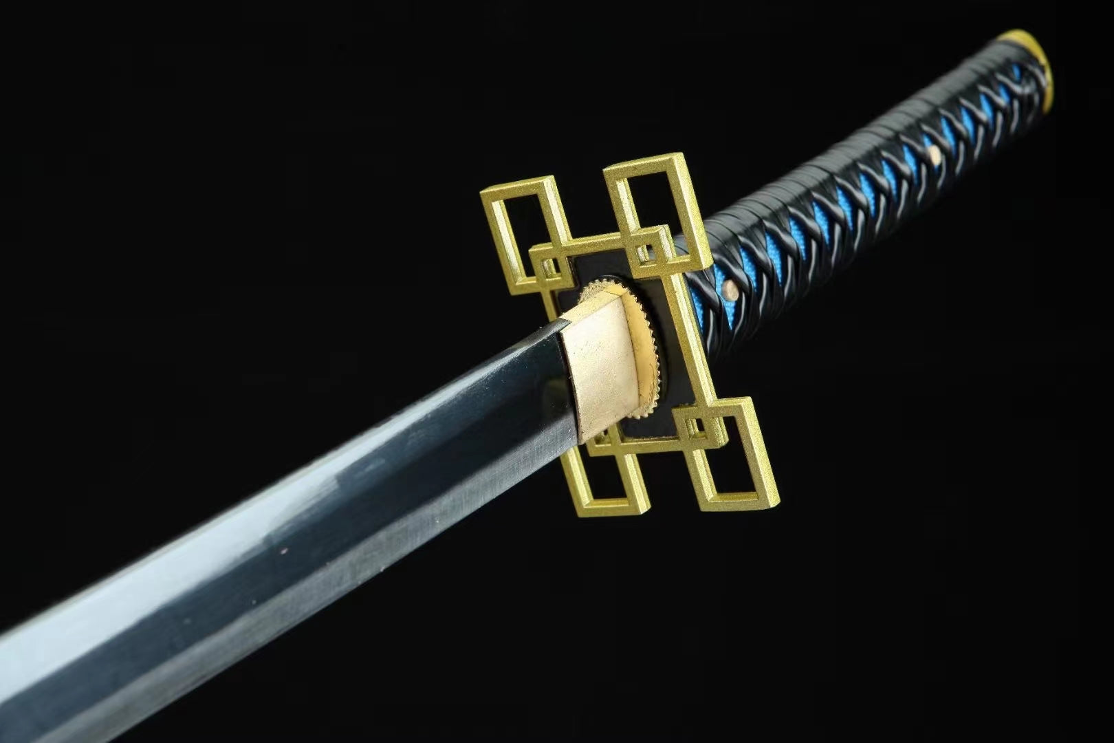 Demon Slayer Sword Tokitou Muichirou Nichirin Sword Mist Hashira Katana Replica Handmade Japanese Samurai Sword