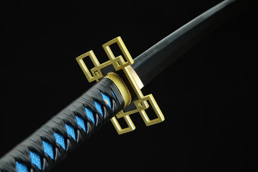 Demon Slayer Sword Tokitou Muichirou Nichirin Sword Mist Hashira Katana Replica Handmade Japanese Samurai Sword
