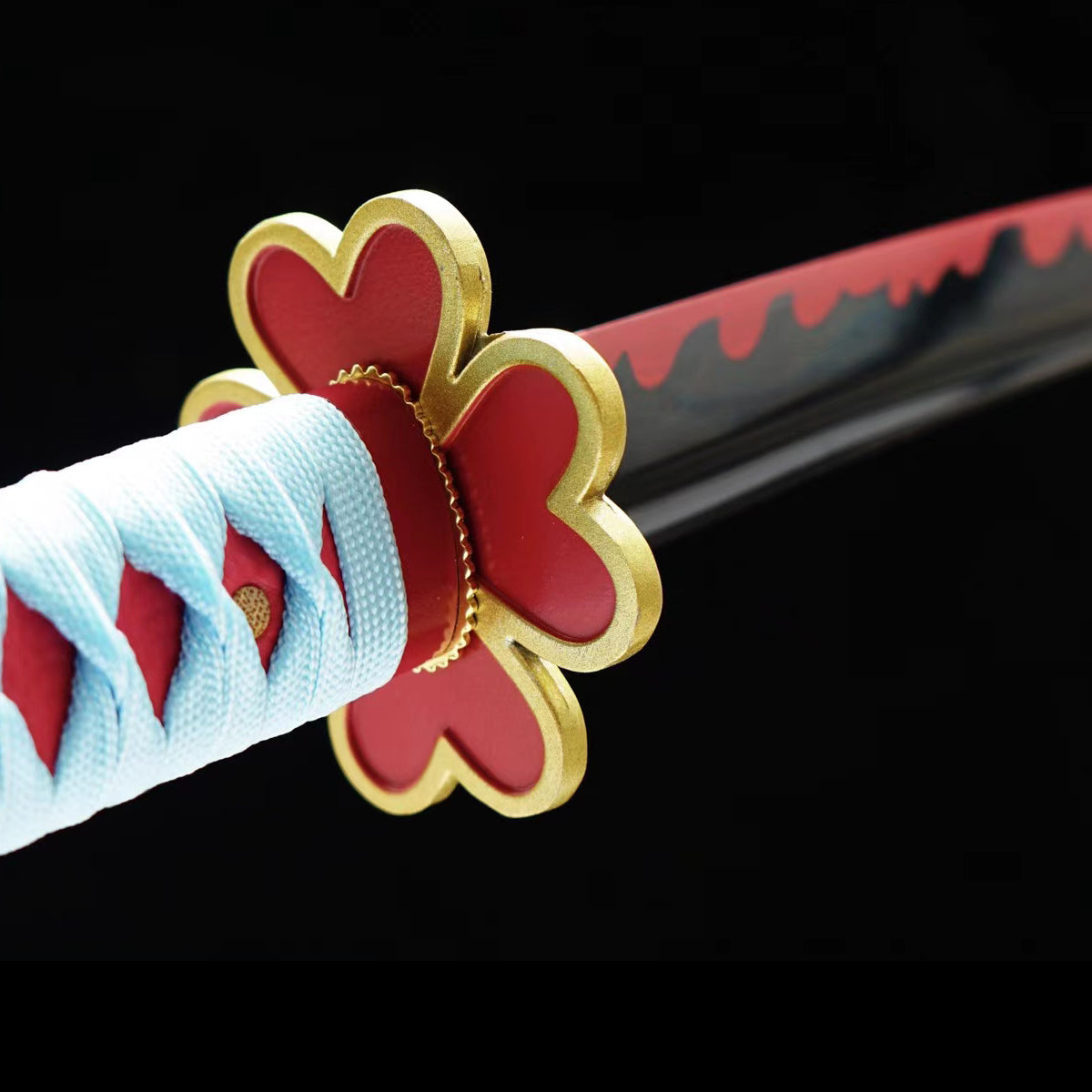 Mitsuri Kanroji Nichirin Katana Sword Demon Slayer Sword Love Hashira Katana Replica 1045 Carbon Steel(Sharp))