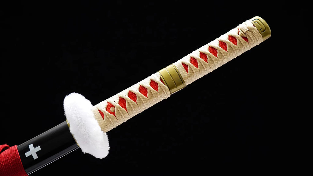 One Piece Trafalgar Law Red Kikoku Sword Surgeon of Death Red Anime Odachi Replica 1045 High Carbon Steel Katana