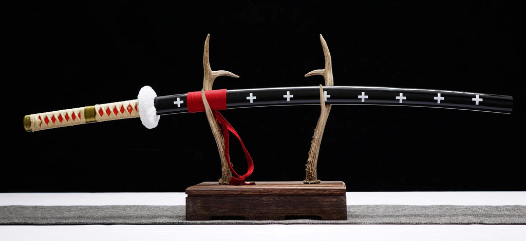 One Piece Trafalgar Law Red Kikoku Sword Surgeon of Death Red Anime Odachi Replica 1045 High Carbon Steel Katana
