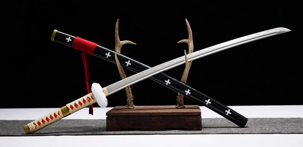 One Piece Trafalgar Law Red Kikoku Sword Surgeon of Death Red Anime Odachi Replica 1045 High Carbon Steel Katana